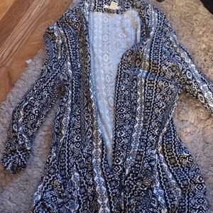 Navy and white blazer